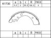 ASIMCO K1730 Brake Shoe Set